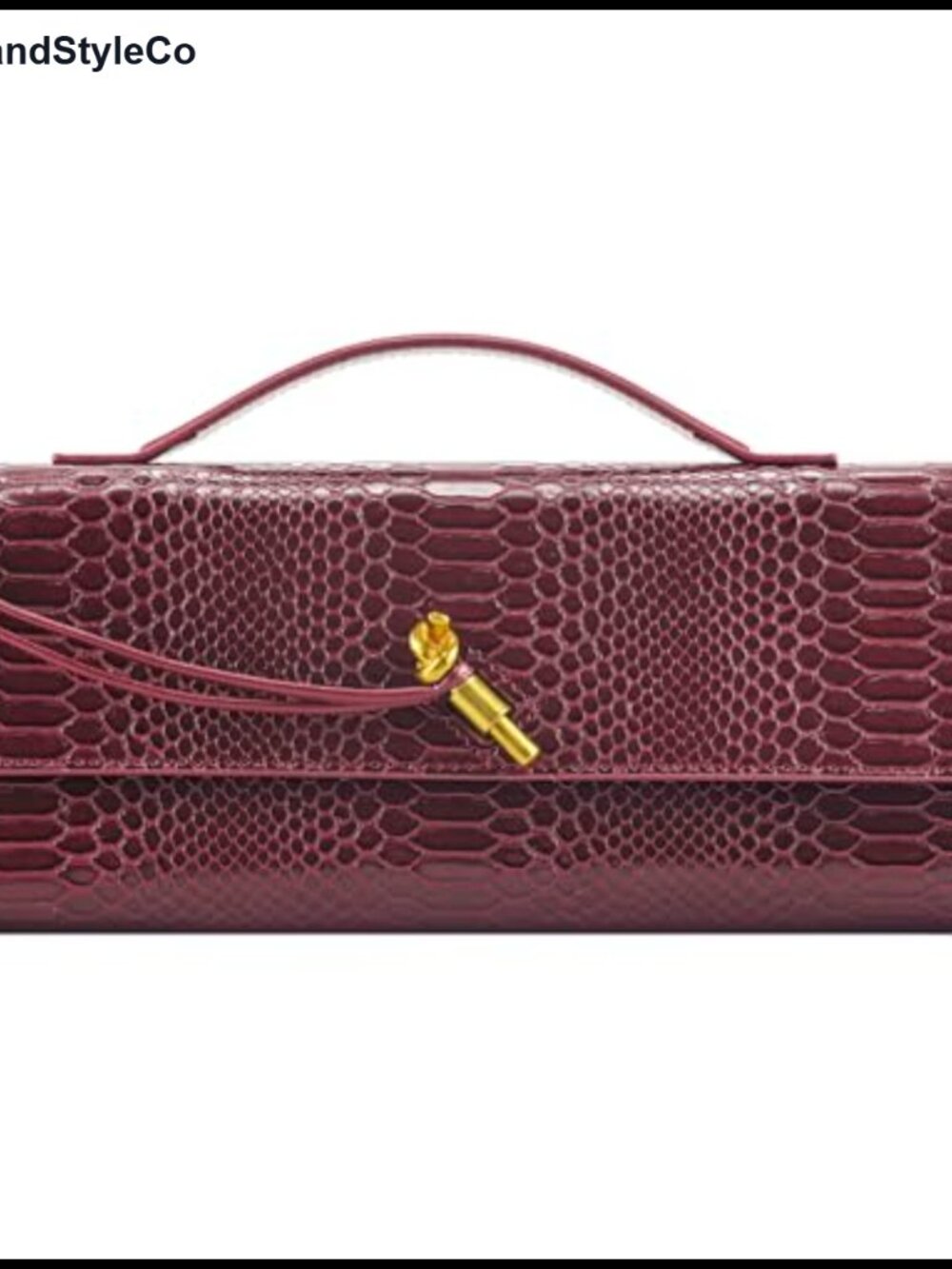 PU Leather Clutch Purse with Adjustable Strap Evening Bag